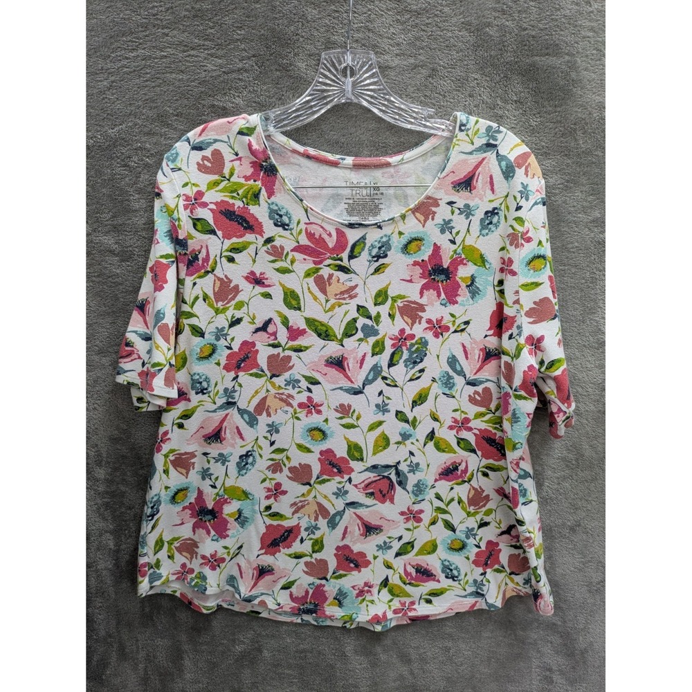 Floral Top Womens Large‎ Casual